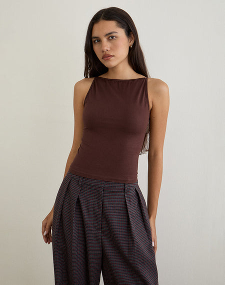 Balia Asymmetric Short Sleeve Basic Top in Grey with Blurred Rose Print