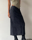 Image of MOTEL X JACQUIE Duende Midi Skirt in Sketchy Stripe Black