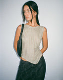 image of Etta Knitted Vest Top in Sage