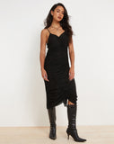 Image of Dulcia Midi Dress in Black