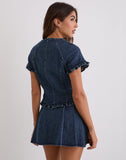 Image of Dunya Top in Chambray Vintage Blue