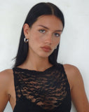 Image of Dwira Lace Vest Top in Black