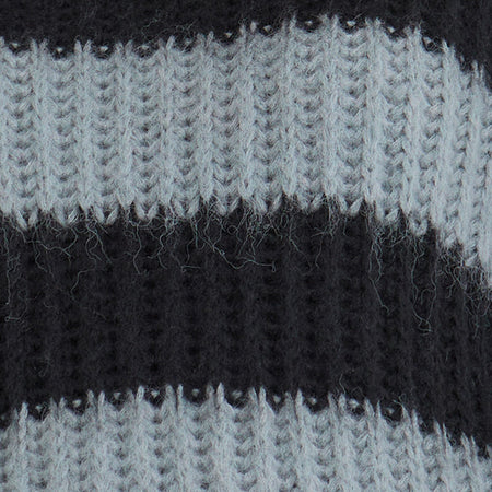 Daren Jumper in Grey and Charcoal Stripes
