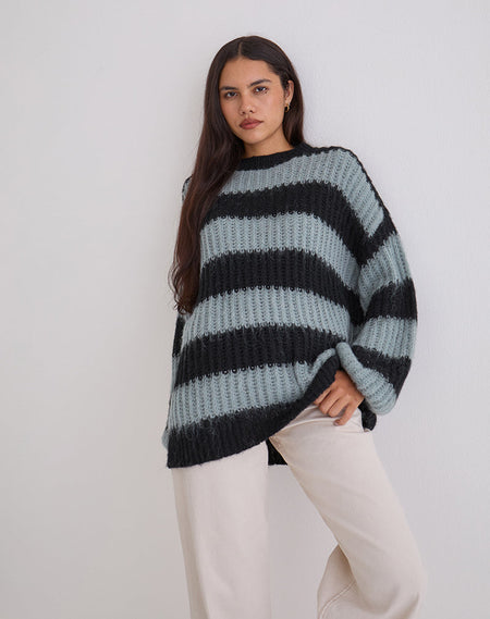 Namirta Jumper in Mono Stripe Oat
