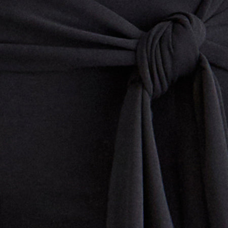 Effy Tie Side Cupro Capri in Black