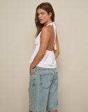 Image of Eldana Halterneck Top in Ivory