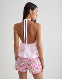 Image of Eldana Halter Top in Light Pink