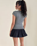 Image of Elmira Top in Flat Knit Grey