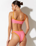 image of Elvina Bikini Top in Pink Terry Hibiscus