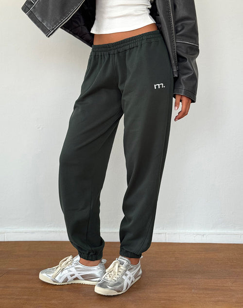 Image of Em Jogger in Beluga Light Grey with M Embroidery