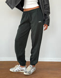 Image of Em Jogger in Beluga Light Grey with M Embroidery