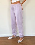 Image of Em Jogger in Violet Grey with Bow Embroidery