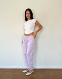 Image of Em Jogger in Violet Grey with Bow Embroidery