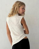 Image of Ember Sleevless Top in Textured Ivory