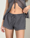 Image of Elletra Short in Crinkle Chiffon Grey