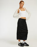 image of Enore Midi Skirt in Black