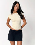 Image of Erika Backless Top in Sequin Mesh Ivory