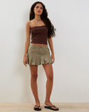 Image of Erin Tube Top in Knit Bitter Chocolate