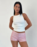 Image of Erna Short in Pink Mini Sequin