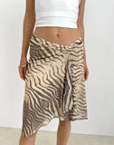 Image of Esmeray Midi Skirt in Wild Animal Neutral