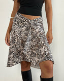 Image of Esmeray Midi Skirt in Wild Leopard Print