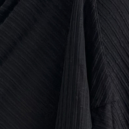 Esmeray Midi Skirt in Sheer Diagonal Knit Black