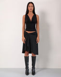 Image of Esmeray Midi Skirt In Black