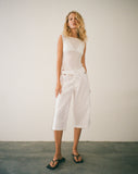 Image of Saomy Longline Shorts in White