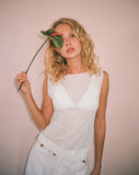 Image of Etta Knitted Vest Top In Ivory