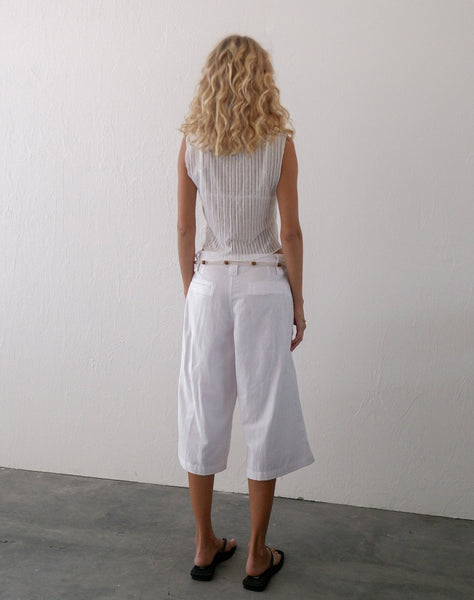 Image of Etta Knitted Vest Top In Ivory