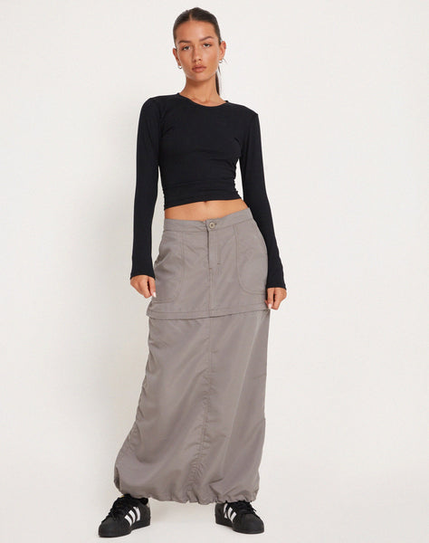 Image of Eudora Detachable Skirt in Grey