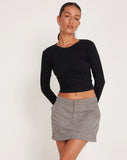 Image of Eudora Detachable Skirt in Grey