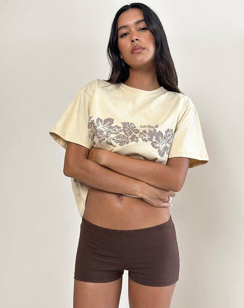 Image of Eunia Micro Shorts in Deep Mahogany