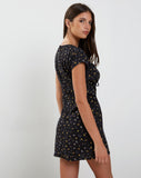 Image of Evilia Mini Dress in Pretty Petal Black