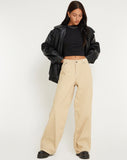 Image of Roomy Extra Wide Jeans in Cord Light Tan