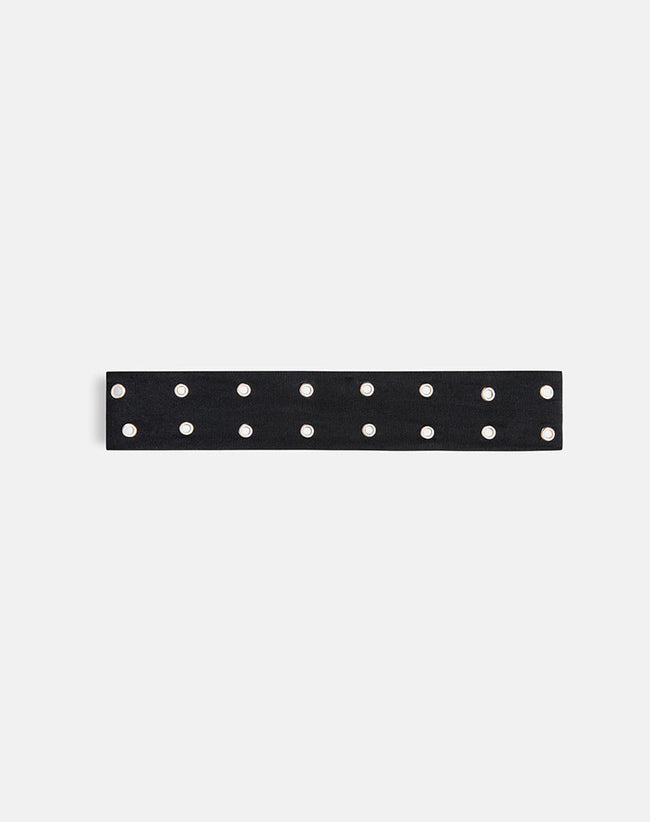 Image of Eyelet Headband in Black