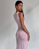 image of Elinor Maxi Dress in Slinky Baby Pink