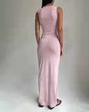 image of Elinor Maxi Dress in Slinky Baby Pink