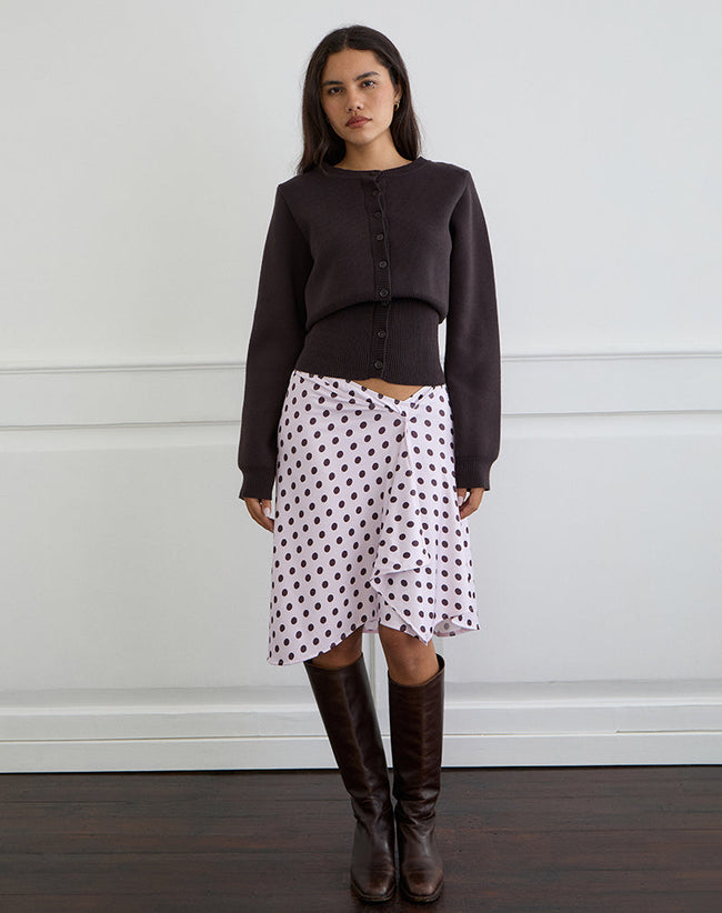 Image of Esmeray Midi Skirt in Retro Polka Dot