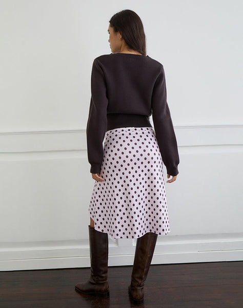 Image of Esmeray Midi Skirt in Retro Polka Dot