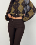 Image of Falita Trouser in Tailoring Dark Brown