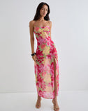 Image of Fasha Maxi Dress in Bold Multi Colour Floral