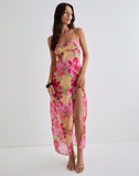 Image of Fasha Maxi Dress in Bold Multi Colour Floral