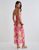 Image of Fasha Maxi Dress in Bold Multi Colour Floral