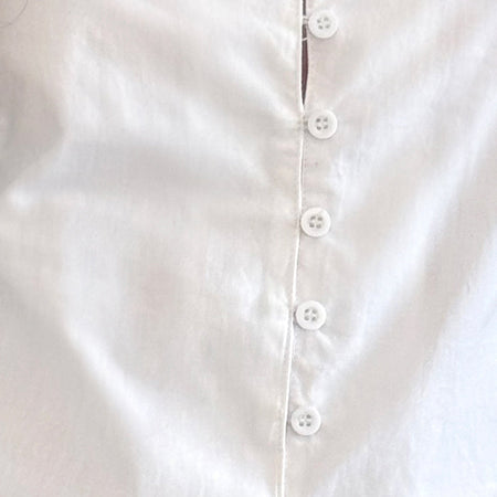 Fawn Top in Poplin White