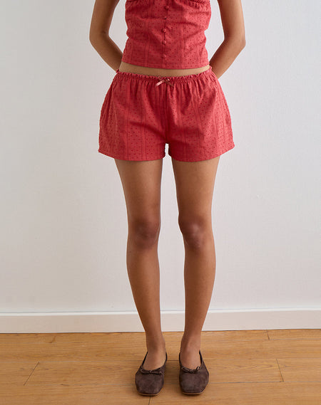 AKARA PLEATED MINI SKIRT CHIFFON IVORY