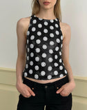 Image of Felicita Top in Polka Sequin Monochrome