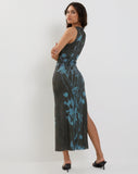 Image of Flo Midi Dress in Lumen Mesh Green