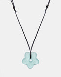 Image of Flower Necklace in Resin Blue