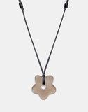 Image of Flower Necklace in Resin Brown